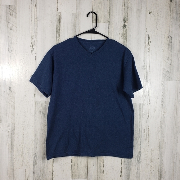 3/$15 boys fruit of the loom basic blue vneck tshirt size XXL 16 - Picture 1 of 6